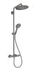 CROMA SELECT S душова система Showerpipe 280, 1jet, з термостатом, з ручним душем Raindance Select S 120, 3jet, шліфований чорний хром — Photo 2