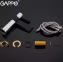 Змішувач для умивальника GAPPO G1081, чорний/хром — Photo 4