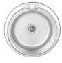 Кухонна мийка Lidz 510-D 0,6 мм Micro Decor (LIDZ510D06MD160) — Photo 2